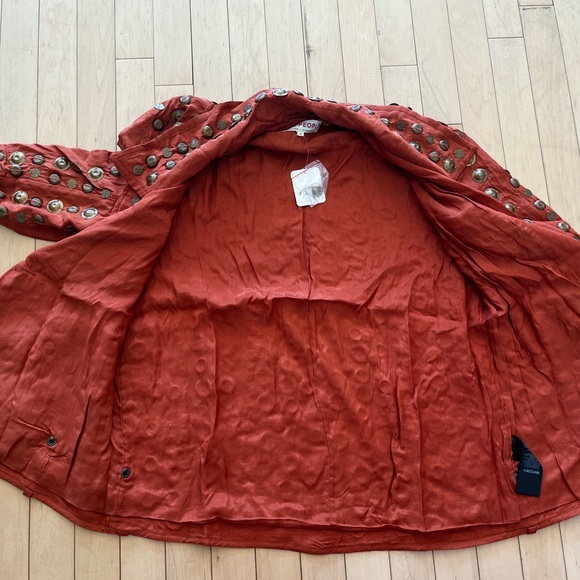 Free People Chelsea Coin Jacket in Bronze - Picture 8 of 12